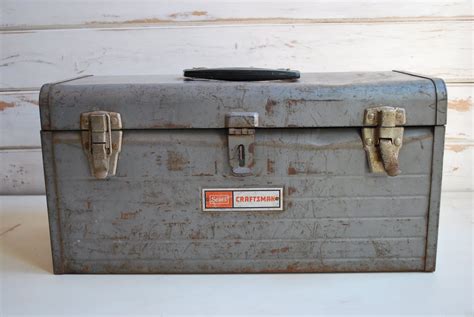 sears 2 pc metal tool box 1 4|Vintage Sears Tool Box In Collectible Tool Boxes & Chests.